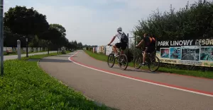 ścieżka rowerowa, lotnisko