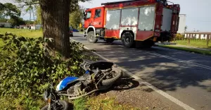 Wypadek motocyklowy w Landeku - 26.09.2018