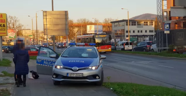 Potrącenie pieszego przy al. Andersa - 6.11.2018
