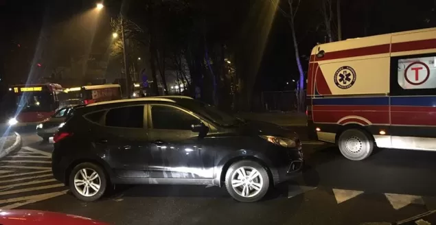 Potrącenie przy Wałowej - 22.11.2018