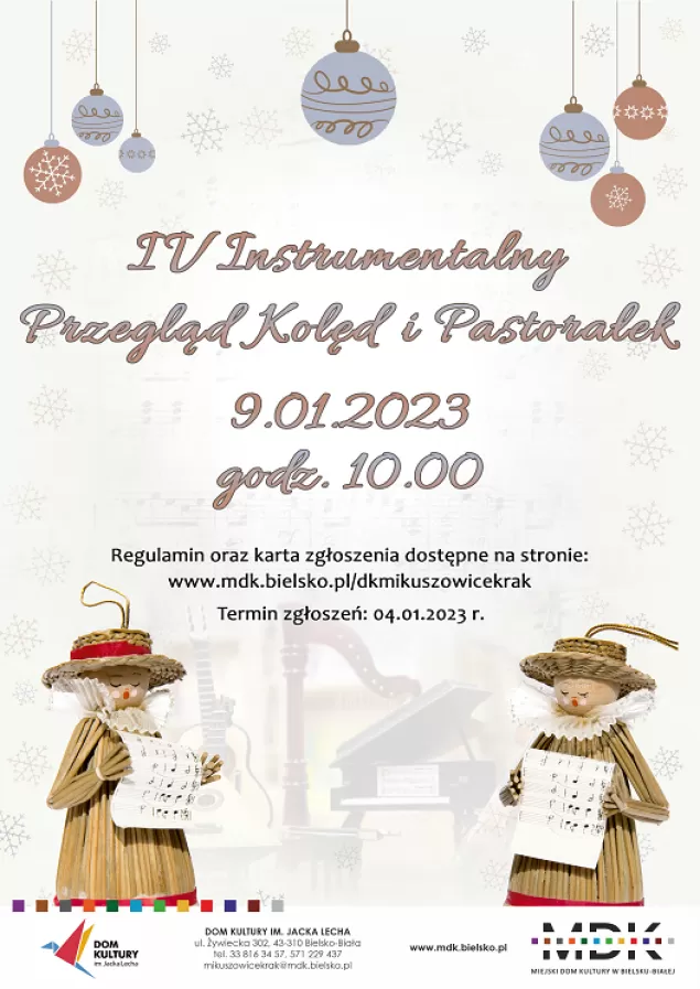 Przed nami IV Instrumentalny Przegląd Kolęd i Pastorałek