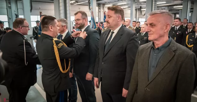 Wręczono złote medale za zasługi dla pożarnictwa