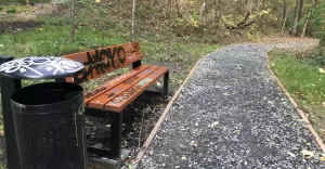 Zniszczone ławki przy ul. Kochanowskiego