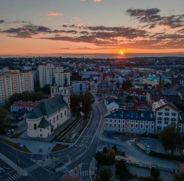PocztowkazBielska,Bielsko,BielskoBiała,Centrum,Stojałowskiego,ZachódSłońca,Wrzesień,LoveBB,fo