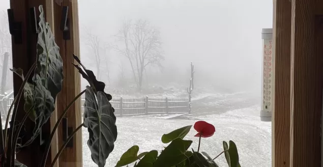 W Beskidach zrobiło się biało. Pojawił się pierwszy śnieg