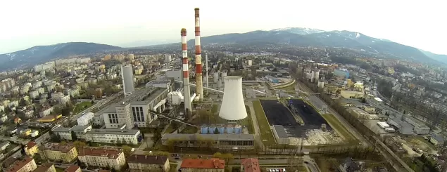 kominy, elektrociepłownia