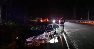 Kraksa na przeł. Przegibek - 25.11.2018
