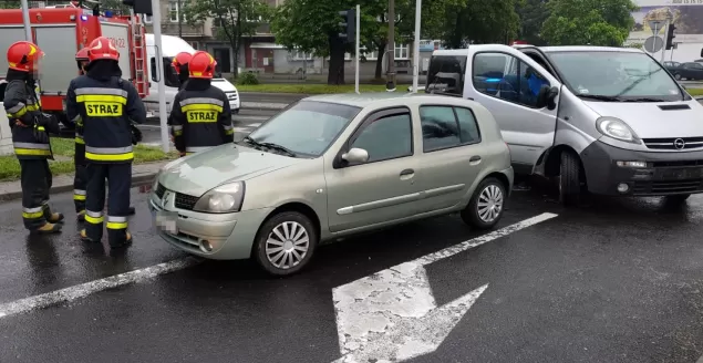 Wypadek na skrzyżowaniu Partyzantów z Michałowicza