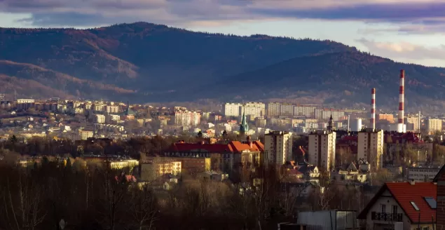 Widok z Trzech Lipek -06.01.2018