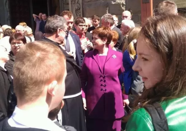 Beata Szydło na święceniach