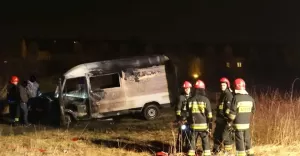 Pożar Mercedesa na os. Langiewicza
