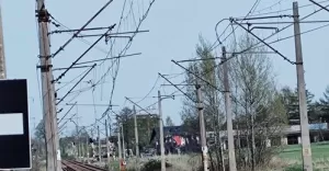 Zerwana trakcja w Tychach - Żwakowie