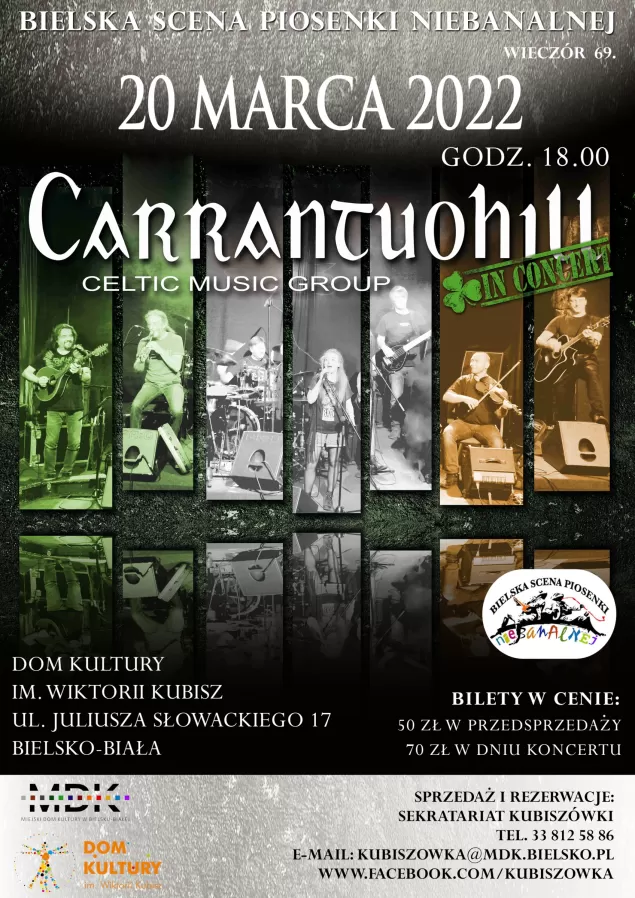Koncert zespołu Carrantouhill w DK im. Wiktorii Kubisz