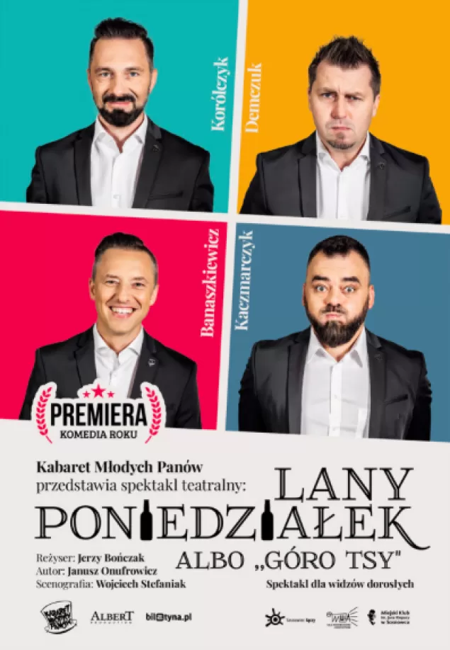 Kabaret Młodych Panów w BCK z programem "Lany poniedziałek"