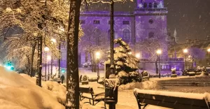 świąteczny klimat po świętach w Bielsku-Białej