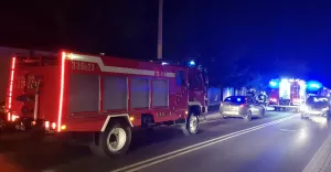 Pożar domu na ulicy Hałcnowskiej - 27.09.2017