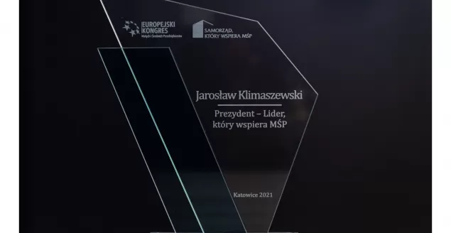 Miasto z nagrodą za "pomoc małym i średnim przedsiębiorstwom"