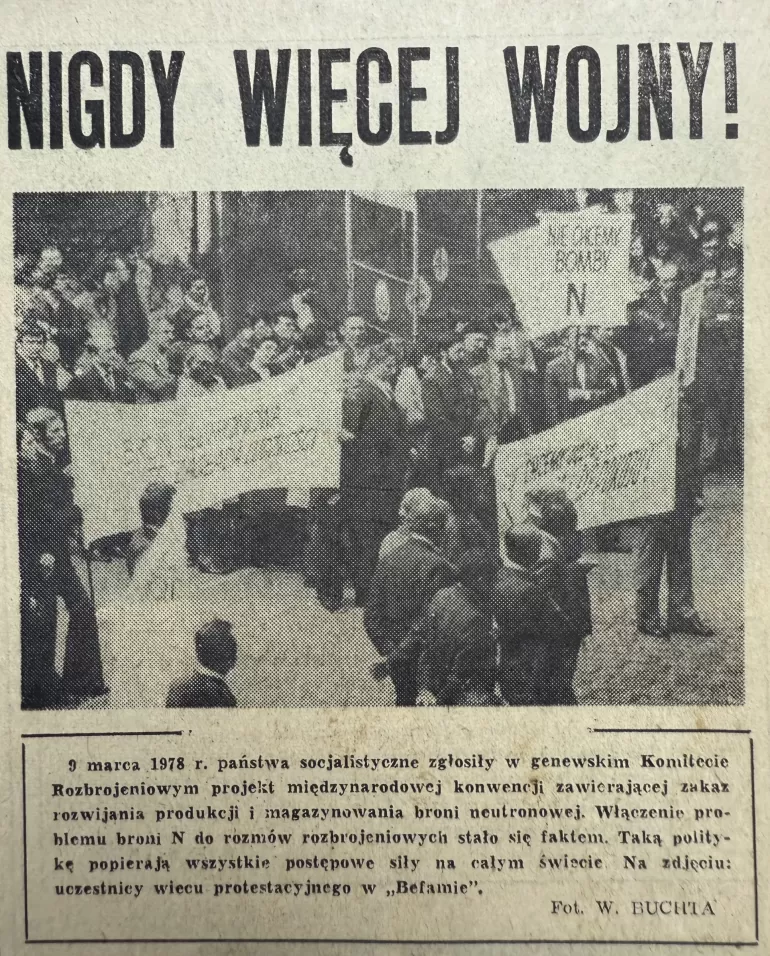 Historyczne ciekawostki: Bielskie protesty w czasie zimnej wojny
