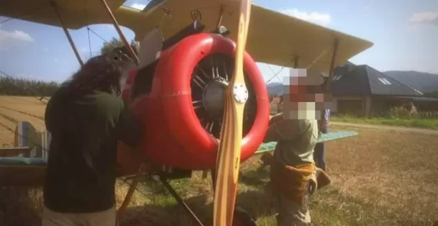 Nieuport - lądowanie w Czańcu