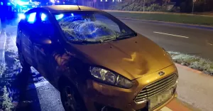 Potrącenie pieszej na ulicy Bystrzańskiej - 20.10.