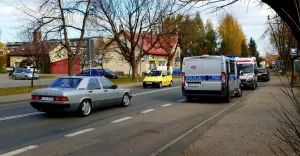 Potrącenie przy ul. Wyzwolenia - 2.11.2018