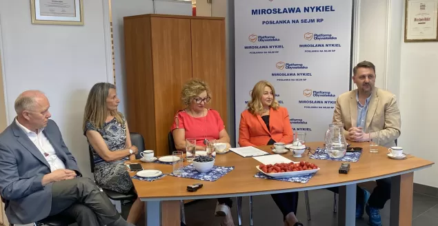 Konferencja prasowa w Biurze Poselskim Mirosławy Nykiel - 21.06.2021