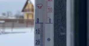 Mróz, termometr, zima