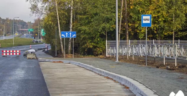 Nowy przystanek Warszawska Aluprof kier. Czechowice-Dziedzice