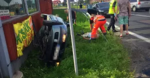 Wypadek na ulicy Strumieńskiej w Jasienicy - 1.08.