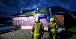 Usuwanie skutków burz przez strażaków - 24.07.2023