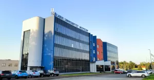 Budynek bielskiej filii Śląskiego Uniwersytetu Medycznego w Katowicach