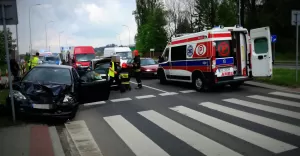Zderzenie czterech samochodów na al. Andersa