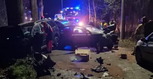 Wypadek w Jasienicy - 4.12.2020