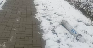 Uszkodzenia przy lotnisku w Aleksandrowicach - 10.12.2022
