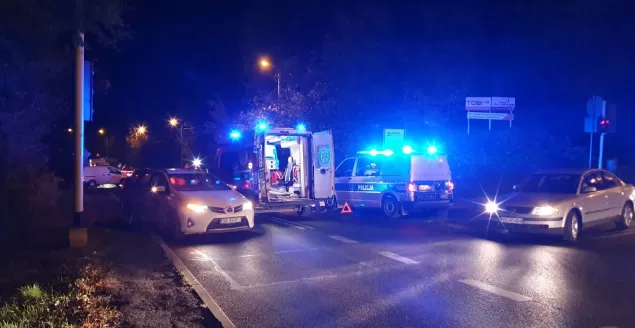 Potrącenie pieszego na ul. Wyzwolenia - 22.10.2019