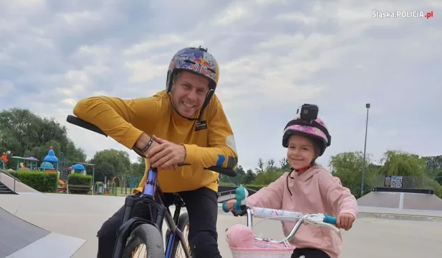 Dawid Godziek w kampanii policji