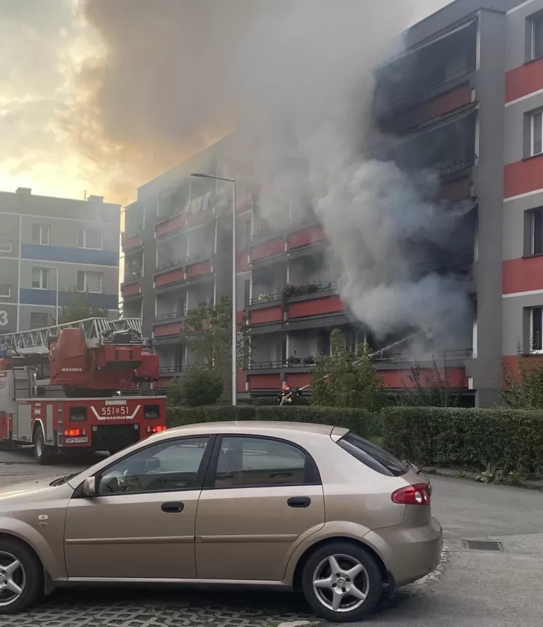 Pożar mieszkania w Woli - 10.10.2023