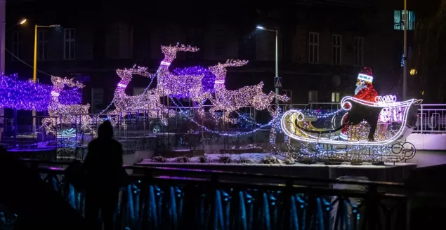 Ozdoby bożonarodzeniowe w Bielsku-Białej w 2021 roku