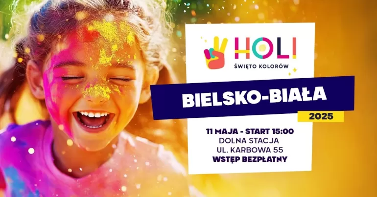 Bielsko-Biała wybuchnie kolorami: Holi - Święto Kolorów już 11 maja