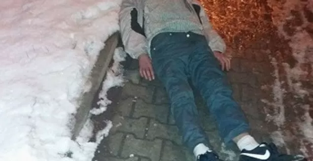 Ranny mężczyzna na ul. Żywieckiej - 1.12.2017
