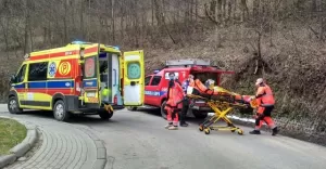 Straconka: Wypadek rowerzysty w rejonie trasy zjazdowej