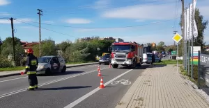 Zderzenie dwóch osobówek na ul. Szarotki - 29.09