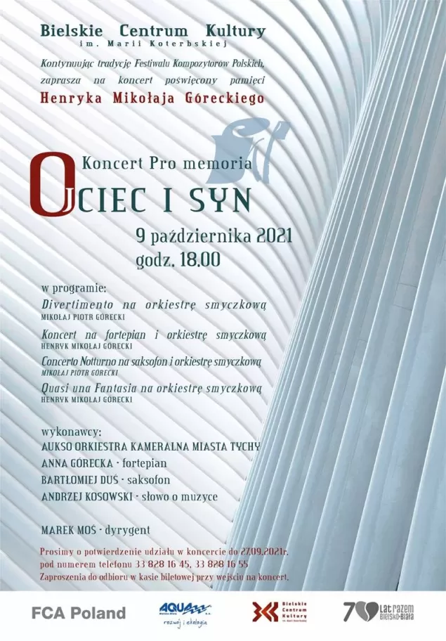 BCK zaprasza na koncert "Henryk Mikołaj Górecki in memoriam"