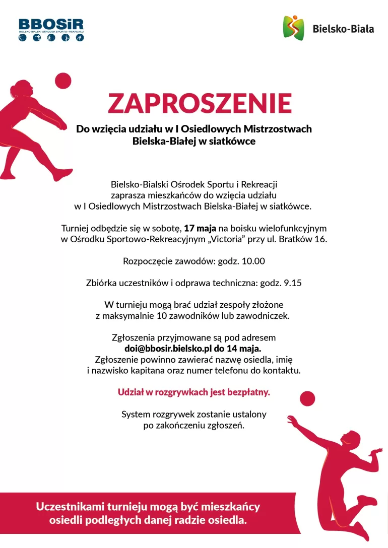 Zaproszenie turniej osiedlowy