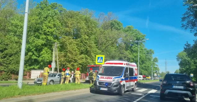 Potrącenie na ul. Bystrzańskiej - 16.05.2022