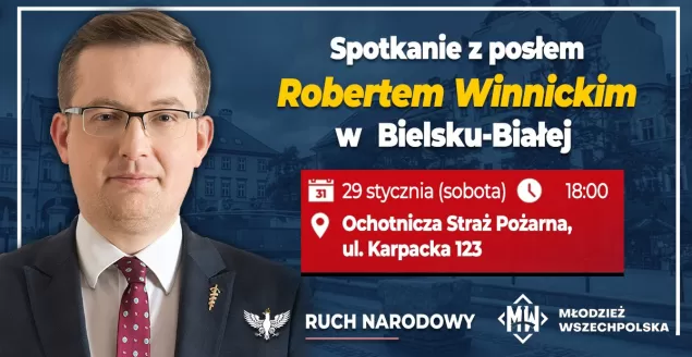 Robert Winnicki w Bielsku-Białej. Trzeci przystanek w województwie