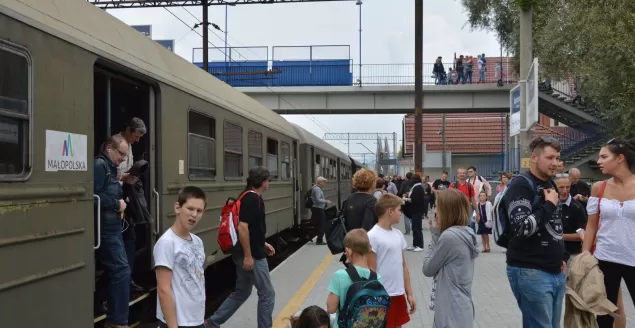 pociąg, parowóz, kolej beskidzka