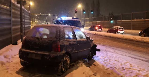 Kolizja na ul. Niepodległości - 16.01.2021