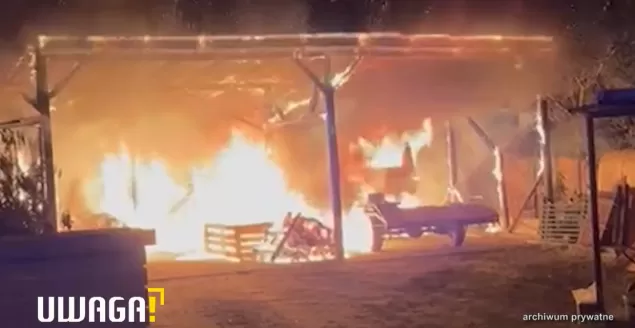 Reportaż Uwagi TVN o pożarach w Kozach