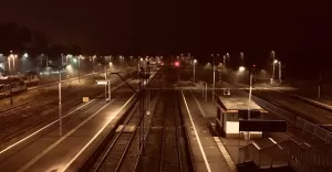 Dworzec nocą